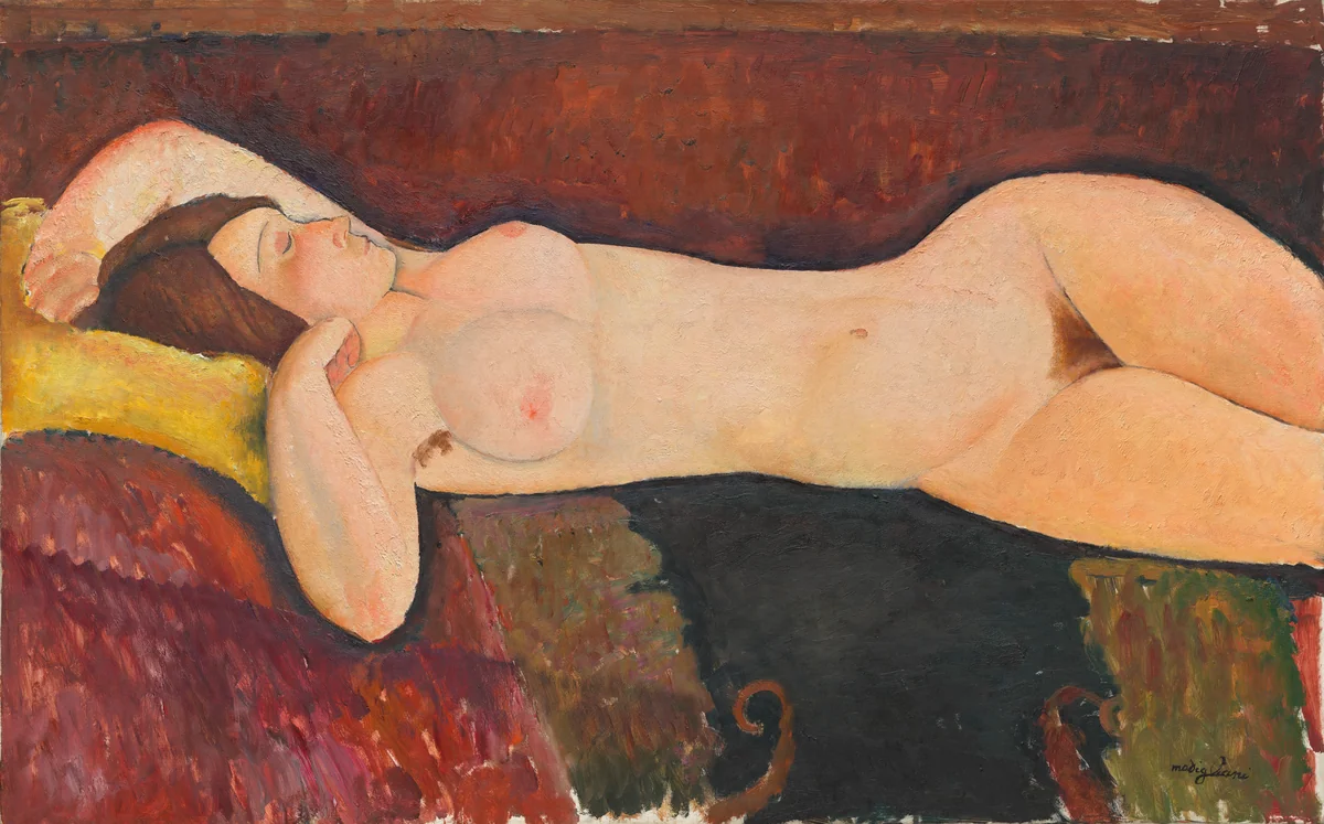 Reclining Nude by Amedeo Modigliani, painting, 1919