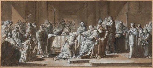 Confirmation by Jean Hippolyte Bardin, drawing, 1786