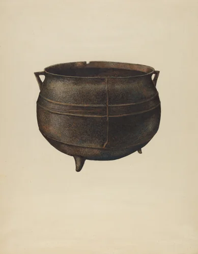 Kettle by Edward Albritton, index of american design, 1940