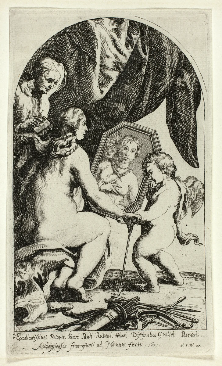 The Toilet of Venus by Willem Panneels, print, 1631