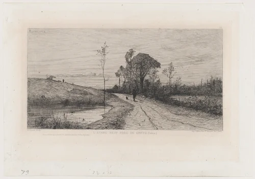 The New Pond Near Creys (Isère) by Adolphe Appian, print, 1864