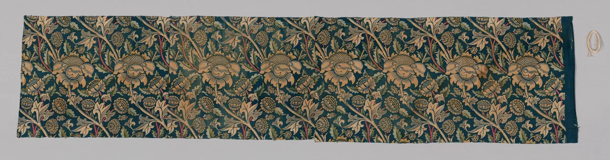 Wey for a Valance by William Morris, textile, 1883