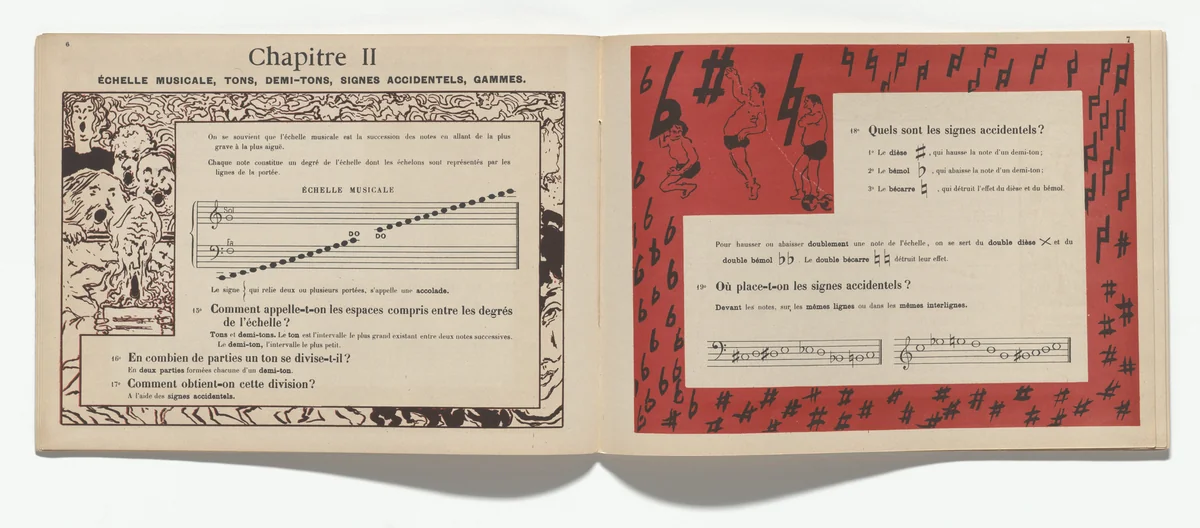 In-text plate (page 7) from Petit solfège illustré (Little Illustrated Solfège) by Pierre Bonnard, illustrated book, 1893
