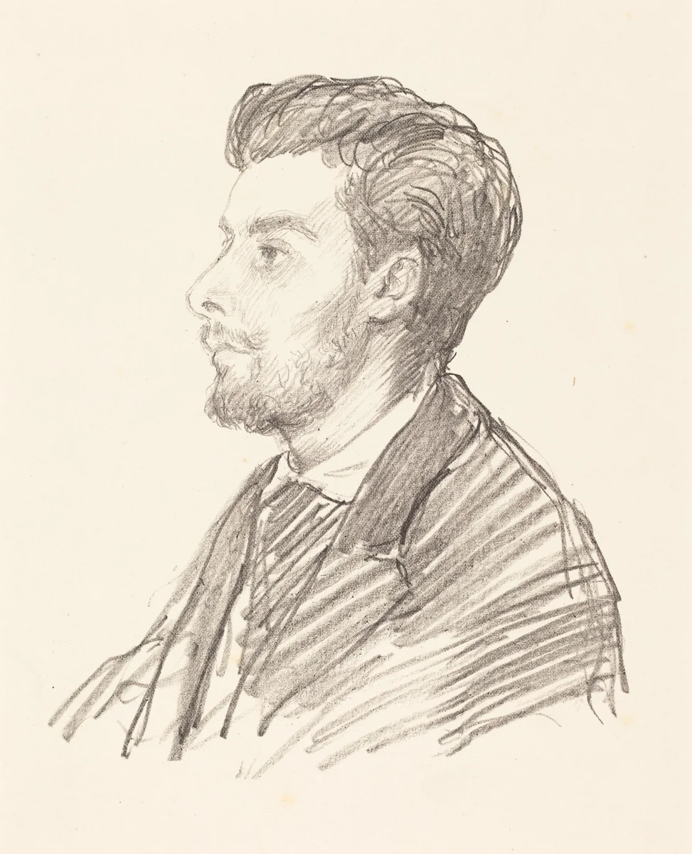 Frederic Regamey by Alphonse Legros, print, 1837-1911