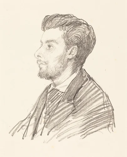 Frederic Regamey by Alphonse Legros, print, 1837-1911