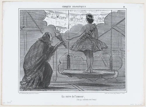 Dire que dans mon temps, moi aussi..., from Croquis Dramatiques, published in Le Charivari, January 24, 1857 by Honoré Daumier, print, 1857