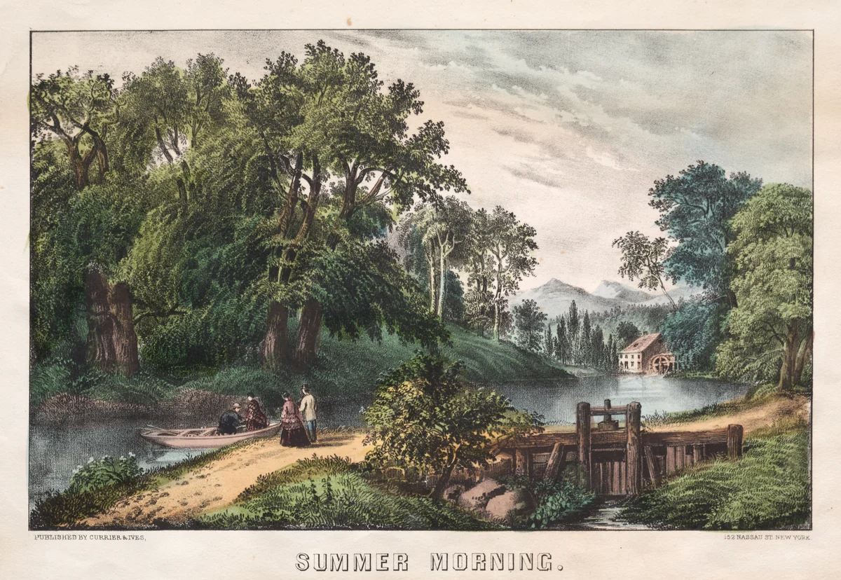 Summer Morning by James Merritt Ives, print, 1838-1872