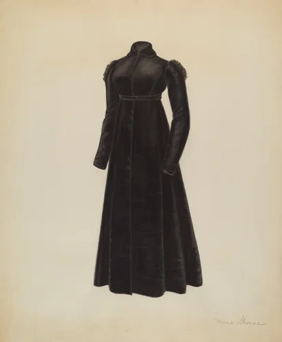 Woman's Coat by Mina Greene, index of american design, 1938