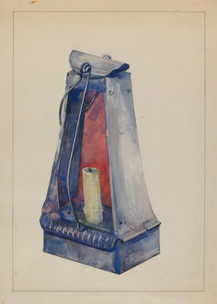 Lantern by John Oster, index of american design, 1936