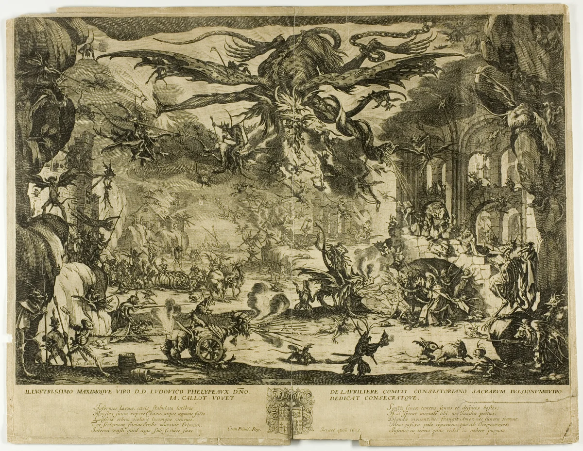 The Temptation of Saint Anthony by Jacques Callot
Israël Silvestre, print, 1630-1635