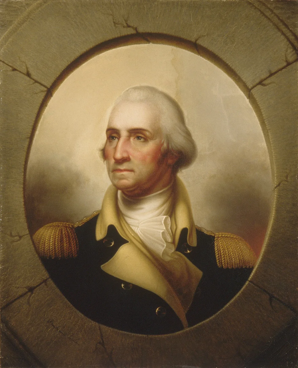 George Washington by Rembrandt Peale, artwork, 1843-1846
