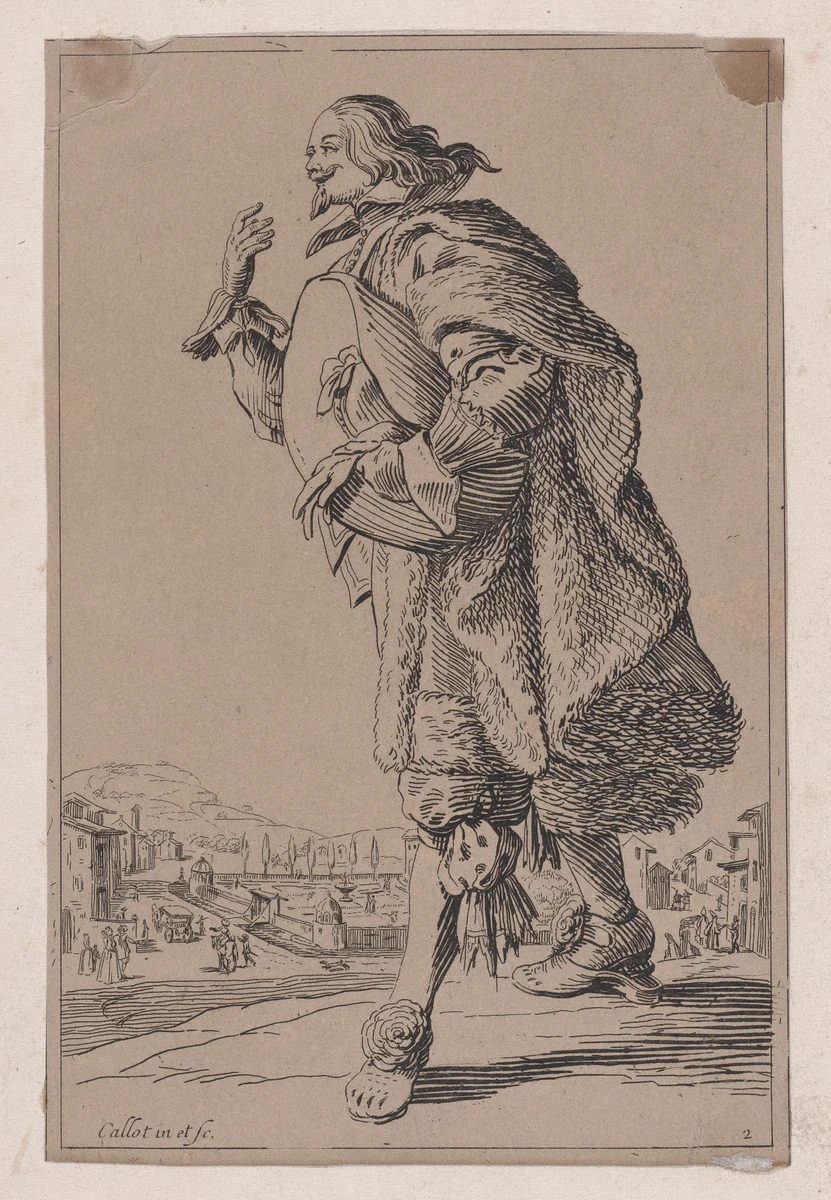 Copy of Le Gentilhomme qui Salue Tenant son Feutre sous le Bras (The Gentleman who Bows Holding his Felt Hat Under his Arm), from "La Noblesse" (The Nobility) by anonymous, print, 1625-1700