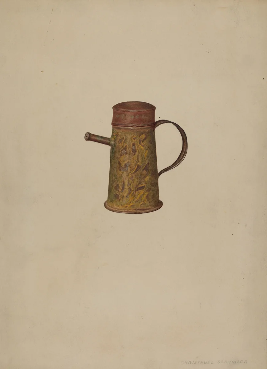 Nursing Bottle by Christabel Scrymser, index of american design, 1938