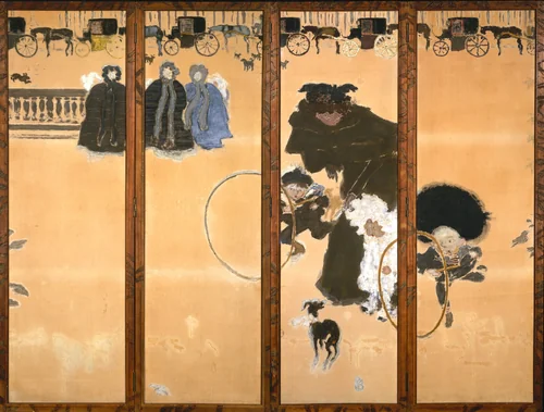 The Promenade by Pierre Bonnard, painting, 1894