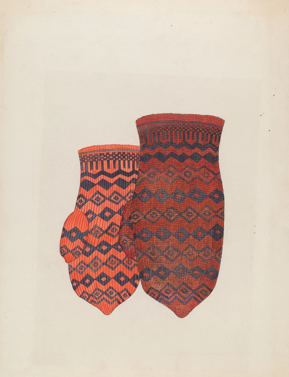 Mitten by Carl Keksi, index of american design, 1936
