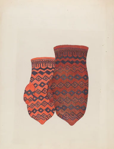 Mitten by Carl Keksi, index of american design, 1936