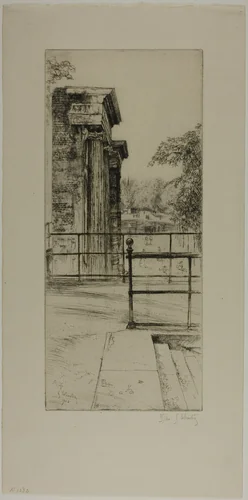 Ruins of the Old Tuileries, Paris by Gustave Leheutre, print, 1903