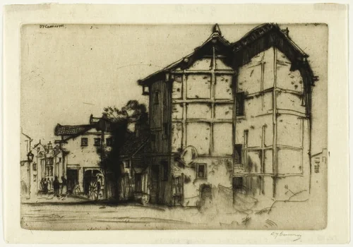 Sketch in La Roche by David Young Cameron, print, 1905