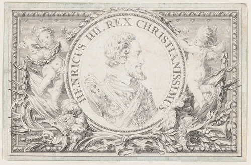 Portrait of Henry IV by Pierre Philippe Choffard, print, 1750-1773