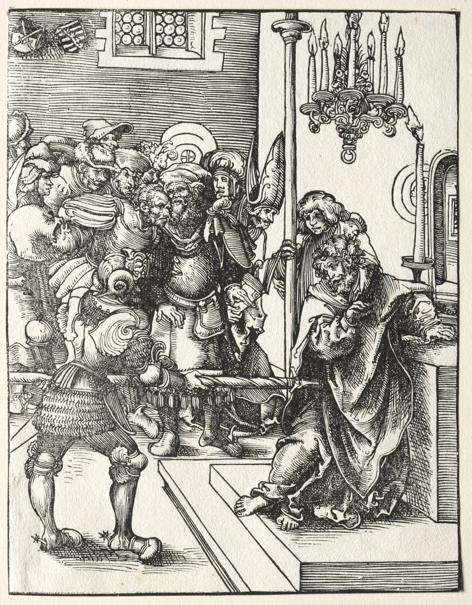 Martyrdom of St. Thomas by Lucas Cranach, print