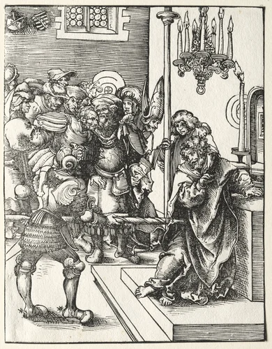 Martyrdom of St. Thomas by Lucas Cranach, print