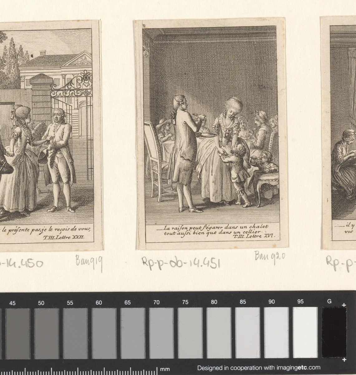 Julie en St. Preux bij het diner, omringd door Julies kinderen by Daniel Nikolaus Chodowiecki, print, 1782