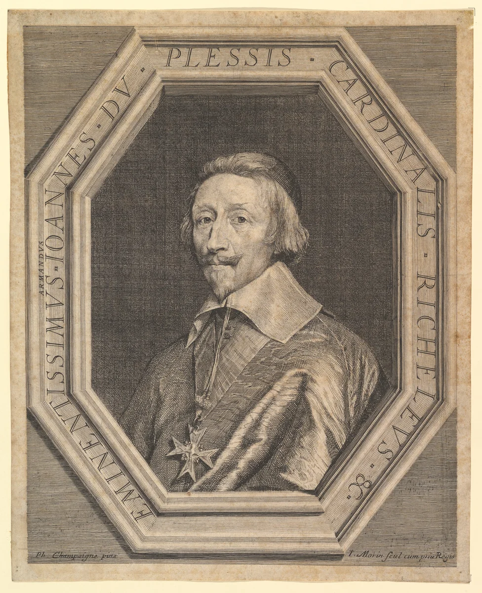 Cardinal de Richelieu by Jean Morin, print, 1605-1650