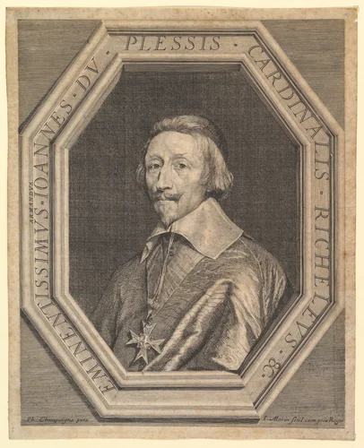 Cardinal de Richelieu by Jean Morin, print, 1605-1650