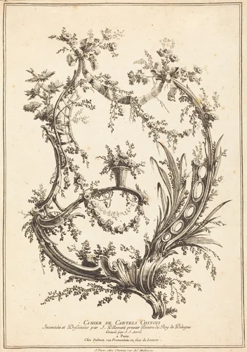 Title Page by Jean-Jacques Avril; Jean-Baptiste Pillement, print, 1744-1831