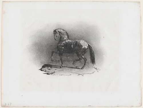 Dappled Horse by Théodore Gericault, print, 1823