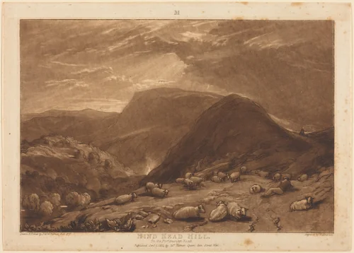 Hind Head Hill by Robert Dunkarton
Joseph Mallord William Turner, print, 1811