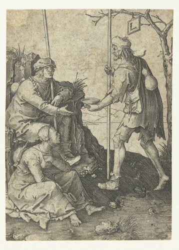 De bedelaars by Unknown, print, 1507-1511