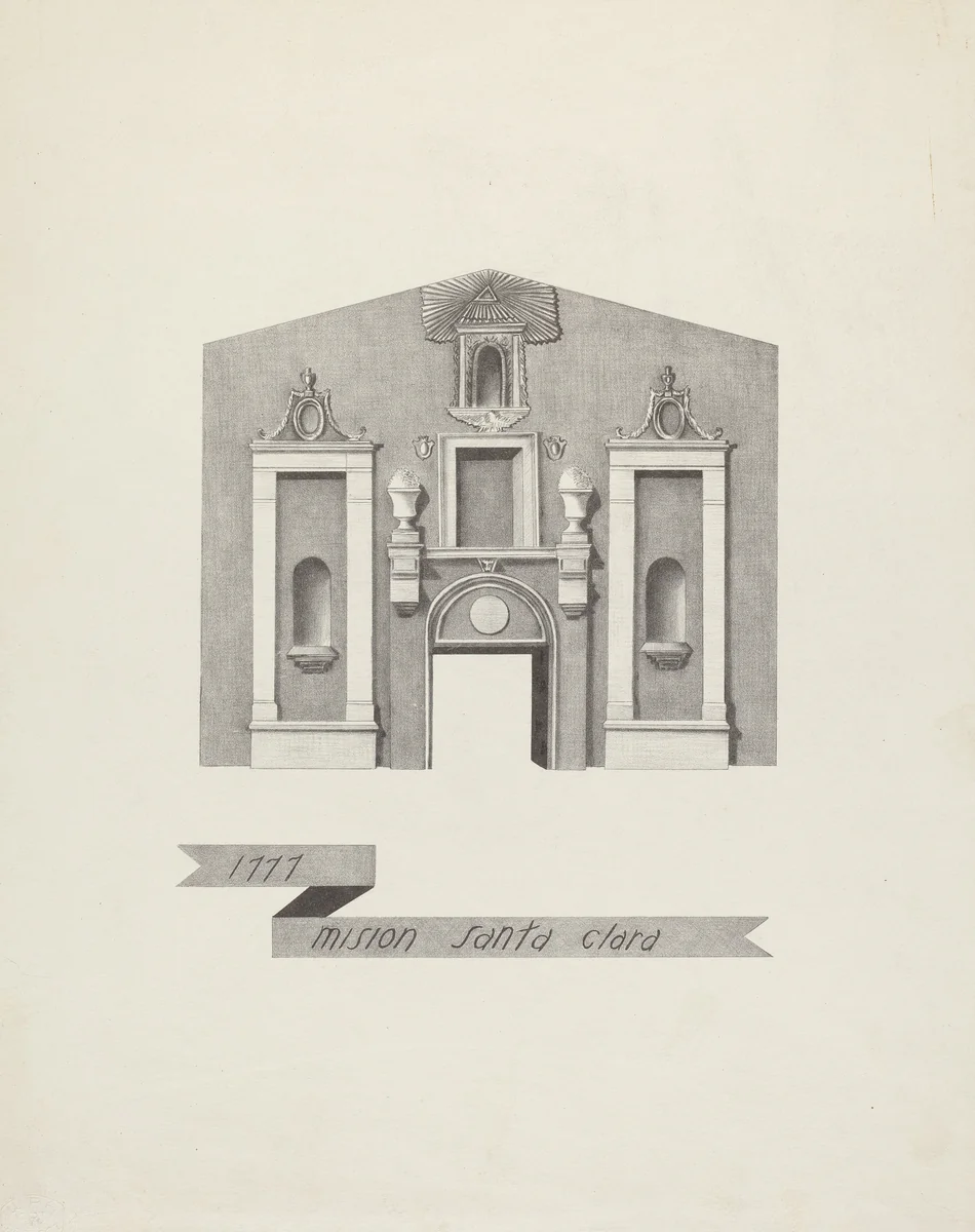 Mision Santa Clara by James Jones, index of american design, 1935-1942