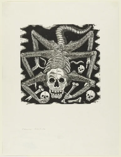 La Calavera huertista by José-Guadalupe Posada, Manuel Manilla, print