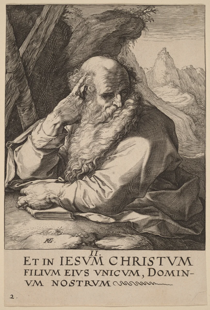 Saint Andrew by Hendrick Goltzius, print, 1589