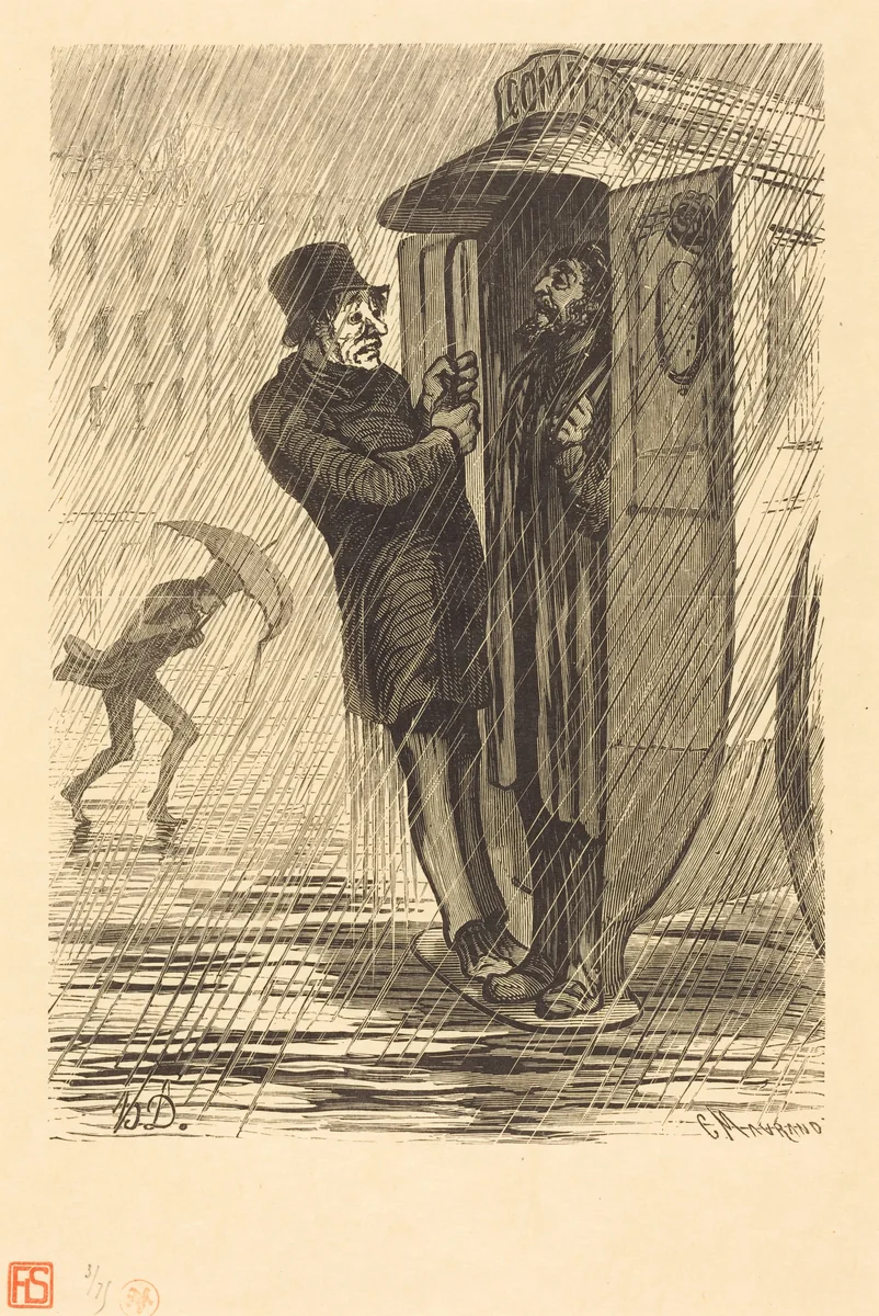 Complet!!! by Charles Maurand; Honoré Daumier, portfolio, 1862