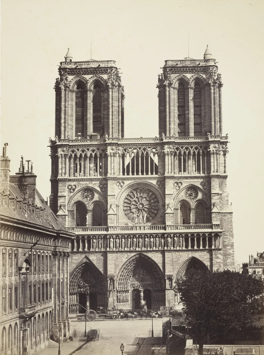 Cathedral of Notre Dame, Paris by Louis-Auguste Bisson, Auguste-Rosalie Bisson, photograph, 1853