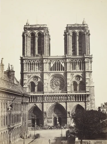 Cathedral of Notre Dame, Paris by Louis-Auguste Bisson, Auguste-Rosalie Bisson, photograph, 1853