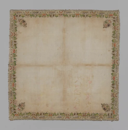 Cover or Handkerchief by Turkey, textile, 1801-1900