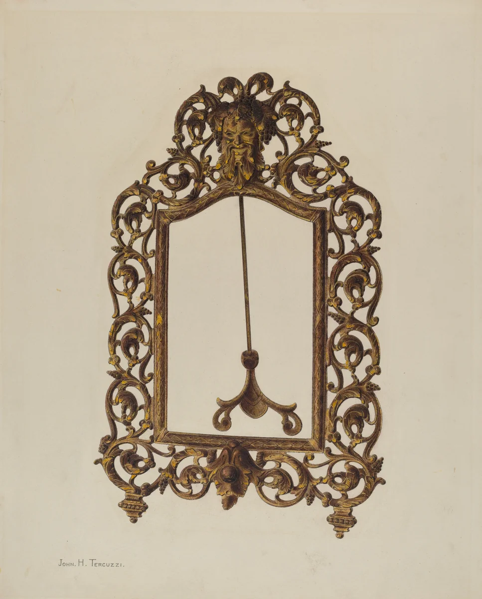 Mirror Frame by John H. Tercuzzi, index of american design, 1940