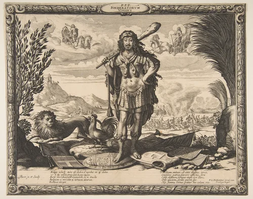 Louis XIII as Hercules by Abraham Bosse, print, 1630-1640