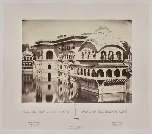 Palace of the Bhurtpore Rajahs, Dëeg by Louis-Théophile Marie Rousselet, photograph, 1865-1870