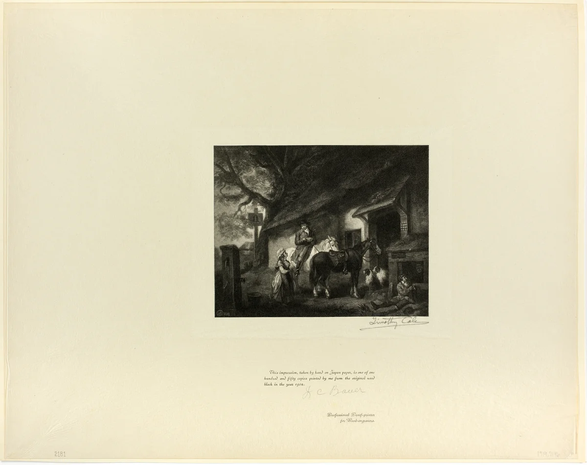The Halt, from Old English Masters by Timothy Cole, print, 1900