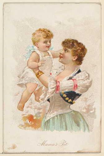 Mama's Pet, from the Household Pets series (N194) issued by Wm. S. Kimball & Co. by William S. Kimball & Company, print, 1891
