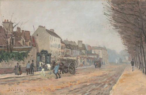 Boulevard Héloïse, Argenteuil by Alfred Sisley, painting, 1872