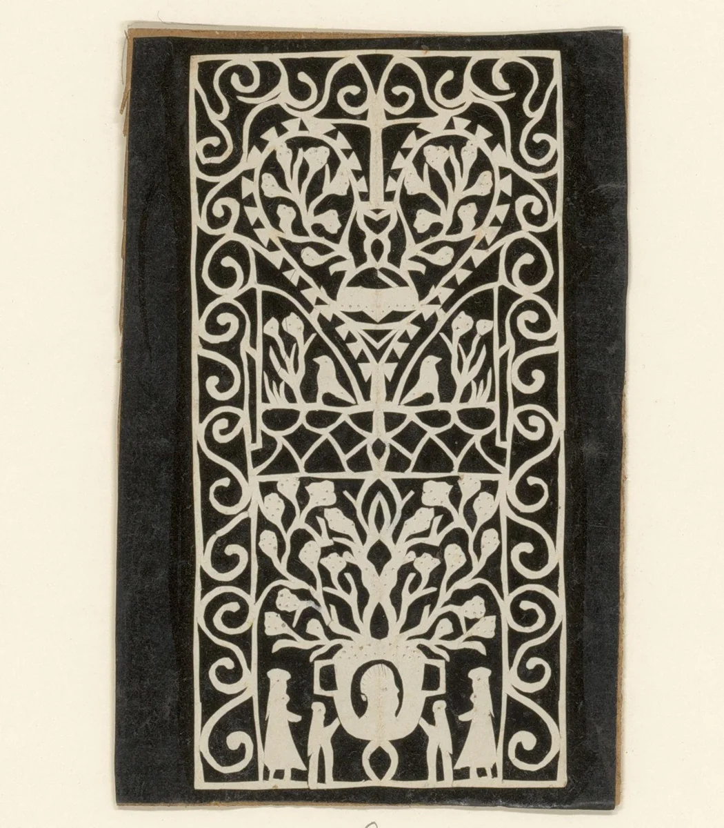 Knipsels met een hart en figuren by anonymous, other, 1750-1849