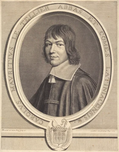 Charles-Maurice Le Tellier by Robert Nanteuil, print, 1663
