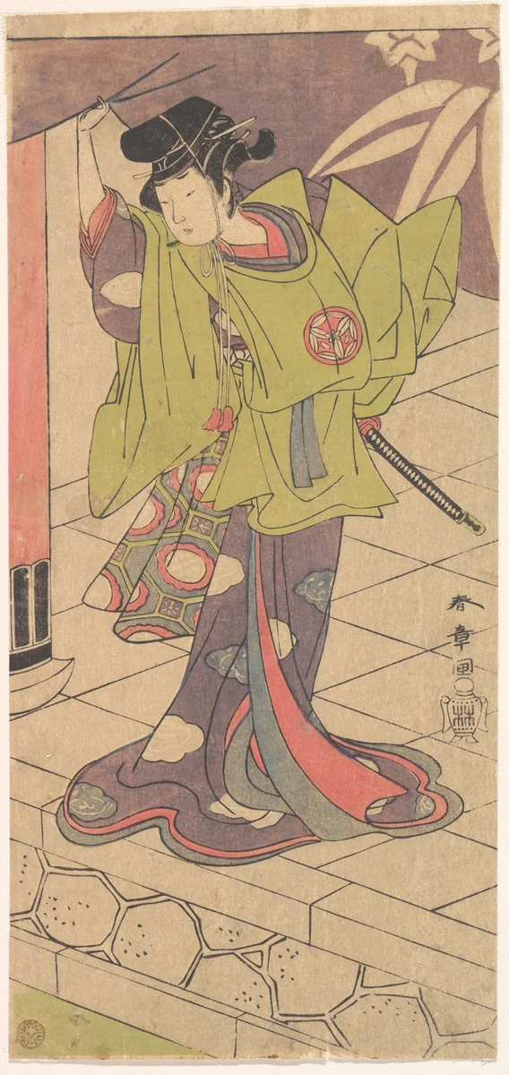 The 2nd Yamashita Kinsaku in the Role of Tsukisayo by Katsukawa Shunshô (勝川春章), print, 1770