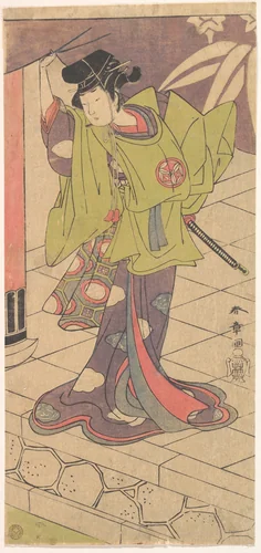 The 2nd Yamashita Kinsaku in the Role of Tsukisayo by Katsukawa Shunshô (勝川春章), print, 1770