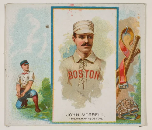 John Morrell, 1st Baseman, Boston, from World's Champions, Second Series (N43) for Allen & Ginter Cigarettes by Allen & Ginter, print, 1888